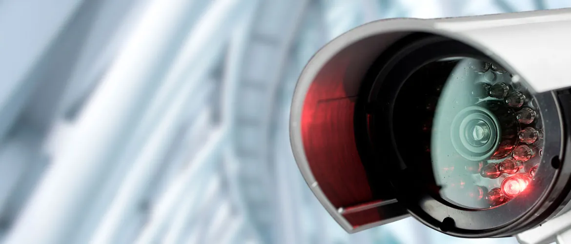 Cámara de videovigilancia CCTV instalada por Andetel en Madrid
